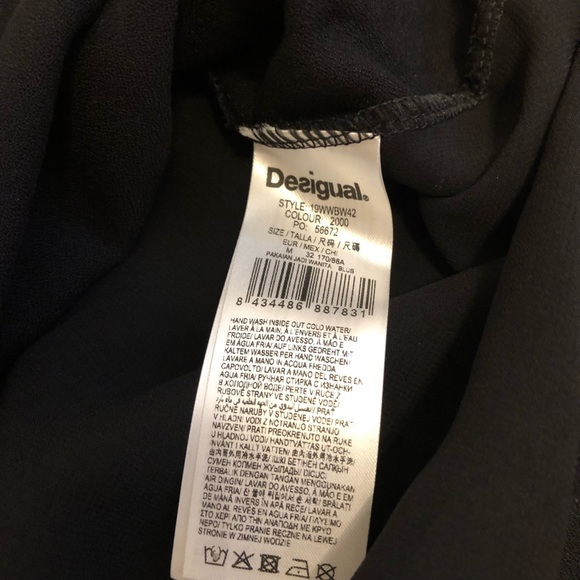 NWT Desigual Split Back Top (European M, US S) - Picture 3 of 6